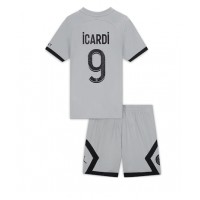 Fotbalové Dres Paris Saint-Germain Mauro Icardi #9 Dětské Venkovní 2022-23 Krátký Rukáv (+ trenýrky)